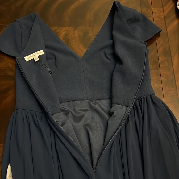 Dress the Population Corey V-Neck Cap Sleeve Lace Hem Dress - Picture 7 of 15